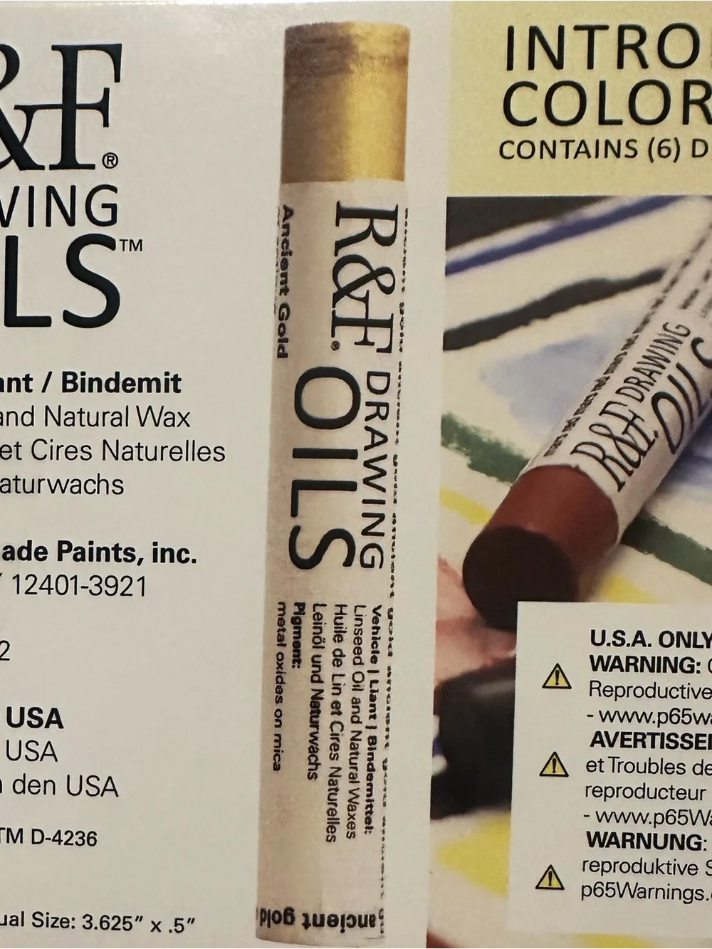 R&F Drawing Oils Introductory Set of 6 - Brand New